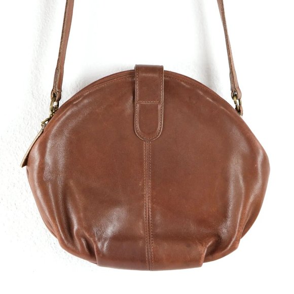 Coach Vintage Brown Laurel Leather Framed Clam Shell Shoulder Bag Purse Made USA - Picture 4 of 12